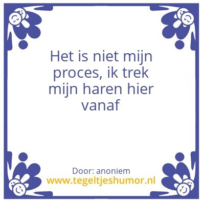 Tegeltje: proces