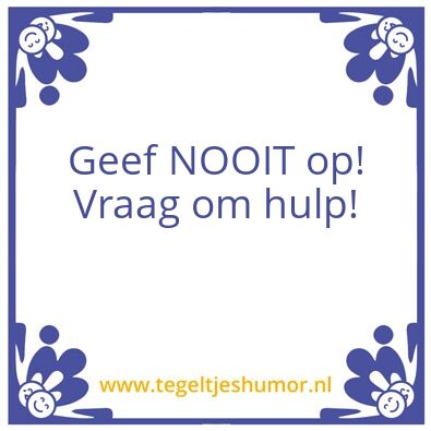 Tegeltje: Tip