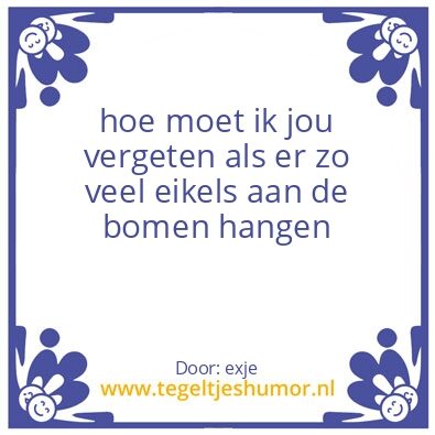 Tegeltje: eikel