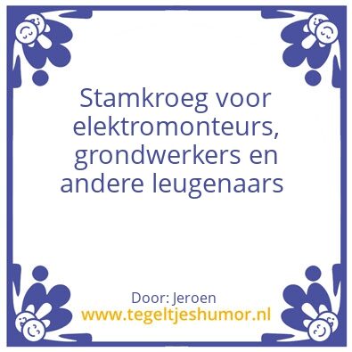 Tegeltje: CafÃ©