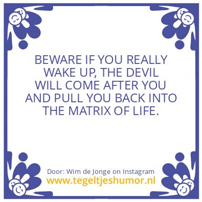 Tegeltje: BEWARE