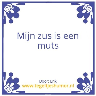 Tegeltje: Muts