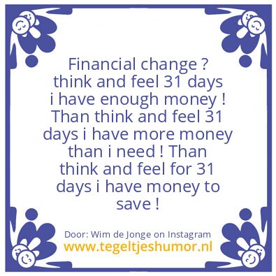 Tegeltje: “Change”