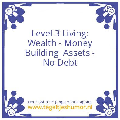 Tegeltje: Level 3 thinking