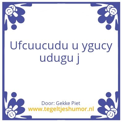 Tegeltje: Gghk
