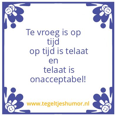 Tegeltje: Tijd