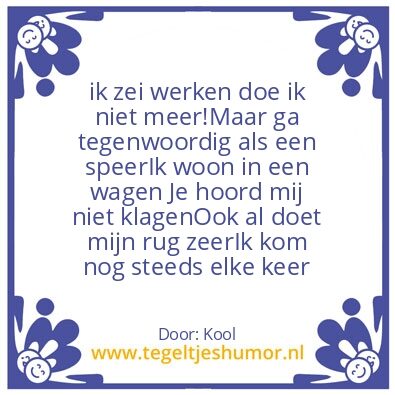 Tegeltje: Hout