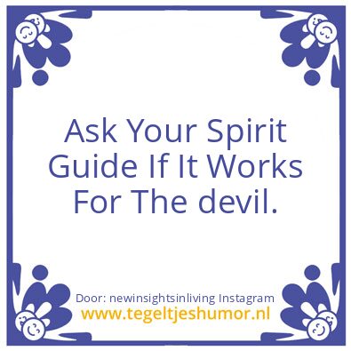 Tegeltje: Ask Your Spirit Guide :