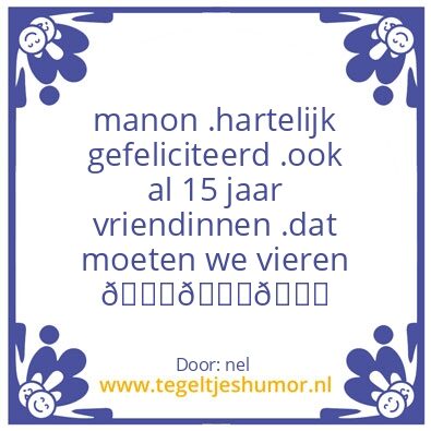 Tegeltje: l