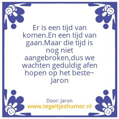 Tegeltje: Jaron