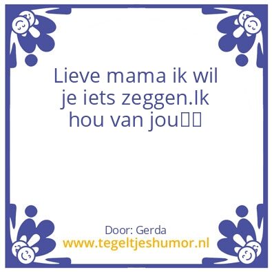 Tegeltje: Mama