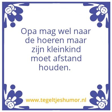 Tegeltje: Opa