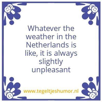 Tegeltje: Weer