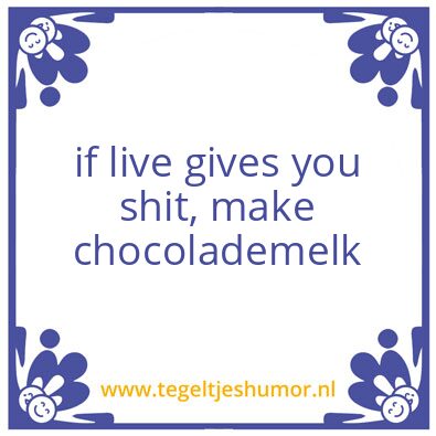 Tegeltje: chocola