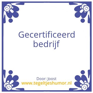 Tegeltje: Tegeltje