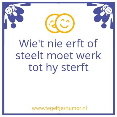 Tegeltje: erft