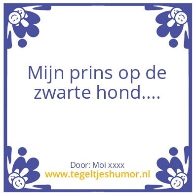 Tegeltje: Mijn…