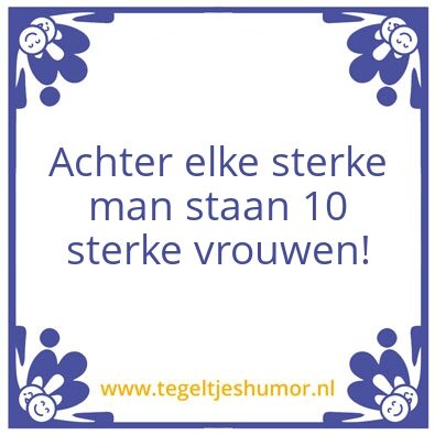 Tegeltje: man