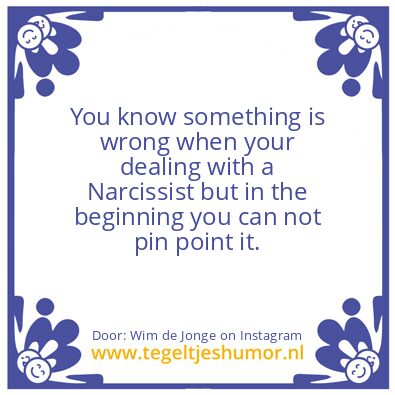 Tegeltje: You know something is wrong