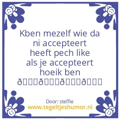 Tegeltje: steffie