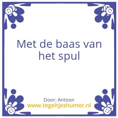 Tegeltje: Antoon