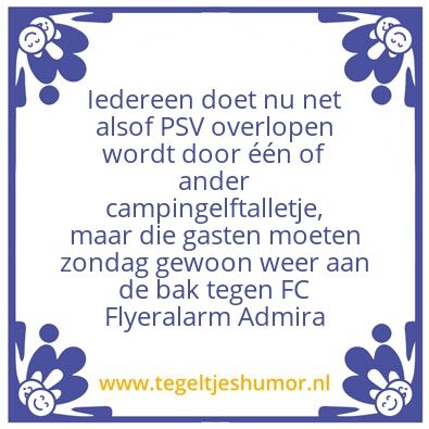 Tegeltje: PSV