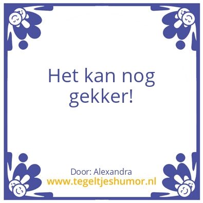 Tegeltje: Alex
