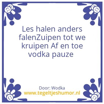 Tegeltje: Fout