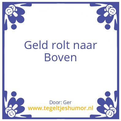 Tegeltje: Geld