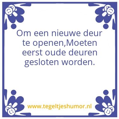 Tegeltje: Hoop
