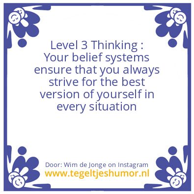 Tegeltje: Level 3 Thinking