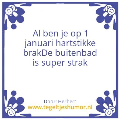 Tegeltje: Brak