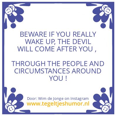 Tegeltje: BEWARE 2