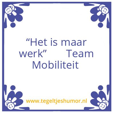 Tegeltje: Wek