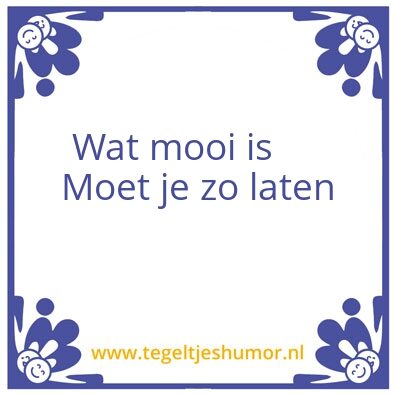 Tegeltje: Moou