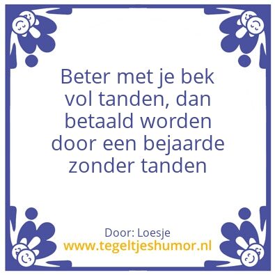 Tegeltje: Test