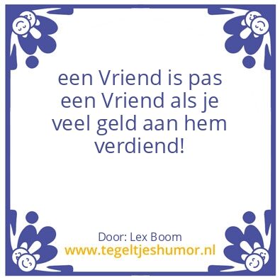 Tegeltje: Vriend