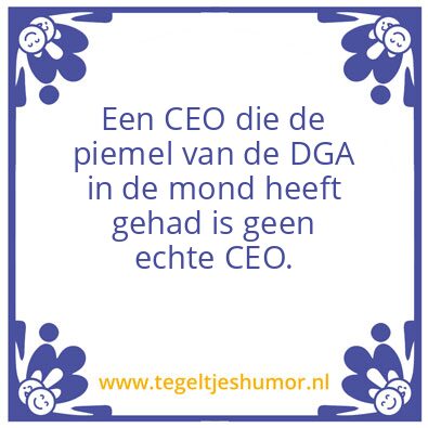 Tegeltje: CEO