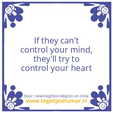Tegeltje: Control.