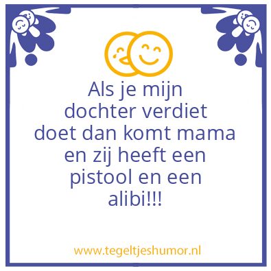 Tegeltje: Schoonzoon