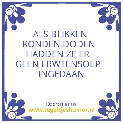 Tegeltje: BLIKKEN