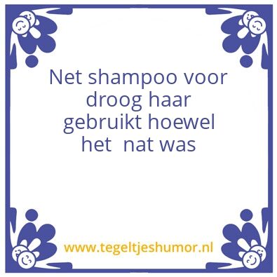 Tegeltje: Nat
