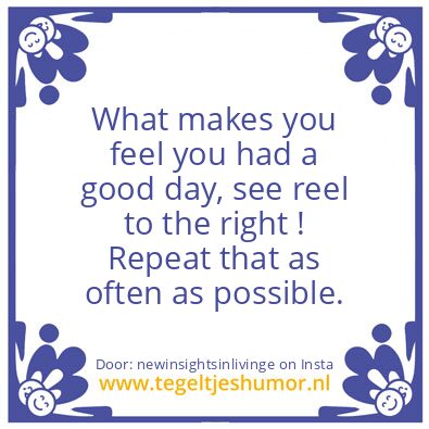Tegeltje: When Your Up..