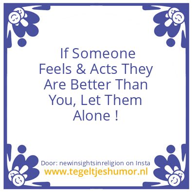Tegeltje: Face It …