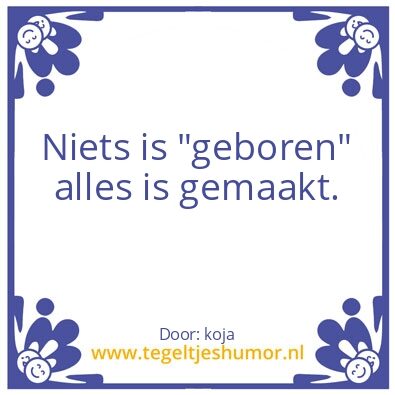 Tegeltje: alles