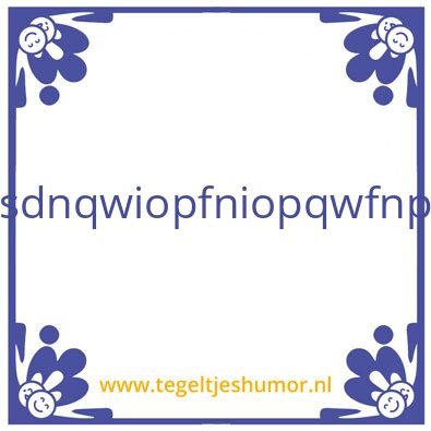Tegeltje: nkb