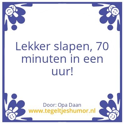 Tegeltje: opa