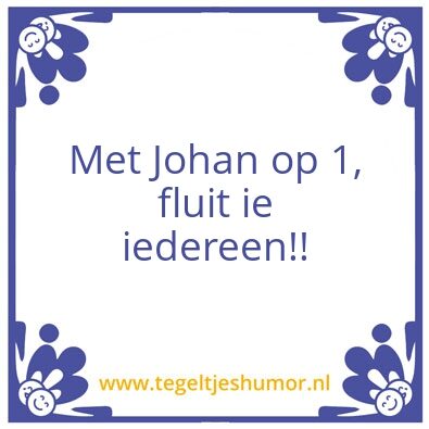 Tegeltje: Johan