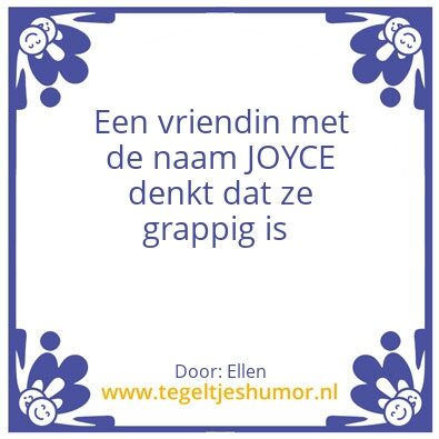 Tegeltje: Grappig