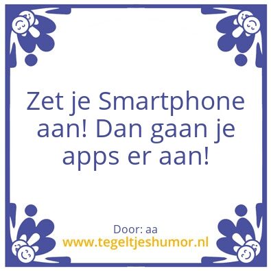 Tegeltje: aa